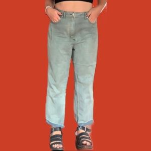 UO denim washed mom jeans